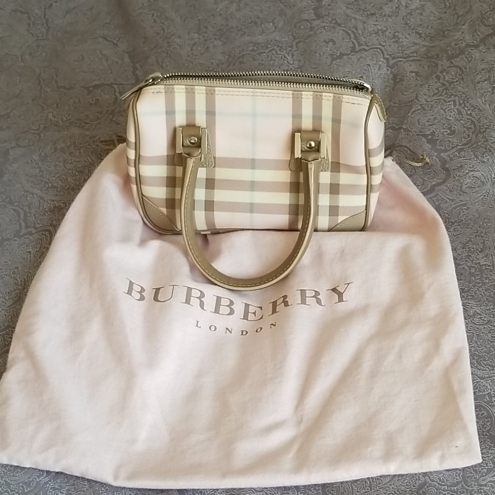 Burberry Pink Plaid Bag